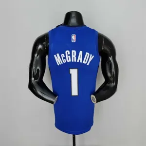 75th Anniversary McGrady #1 Orlando Magic Blue NBA Jersey 6