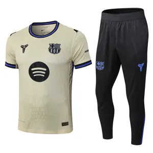 25-26 Barcelona Away Player Version Training Kits Football Tracksuits