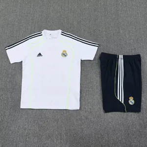 25-26 Real Madrid UBP White Training Kits Football Tracksuits 1