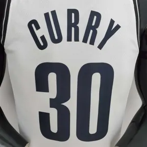 75th Anniversary Curry #30 Nets White NBA Jersey 6