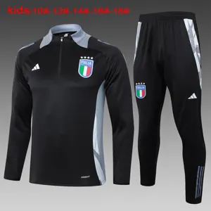 2024 Italy Kids Long Sleeve Training Suit Football Shirts