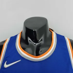75th Anniversary Barrett #9 New York Knicks Blue NBA Jersey 1