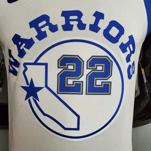 Retro version WIGGINS#22 Golden State Warriors white 6