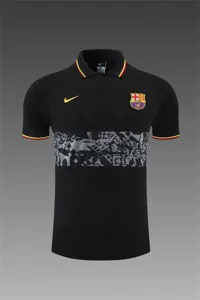Barcelona Polo black yellow-logo 19