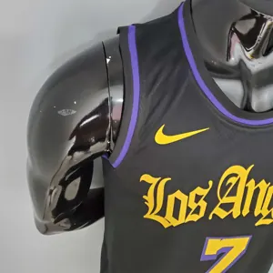 2021 ANTHONY#7 Los Angeles Lakers Black Latin Black 4