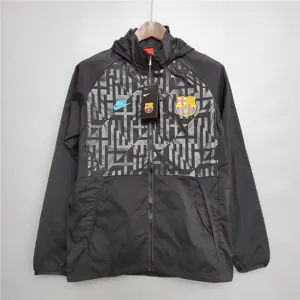 20-21 Barcelona black windbreaker