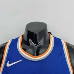75th Anniversary Ross #4 New York Knicks Blue NBA Jersey 7