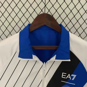 23-24 Napoli Reversible Windbreaker White&Blue Double-Sides Jacket Soccer Jerseys For Sale 6