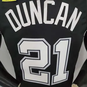 DUNCAN#21 Spurs Black 7