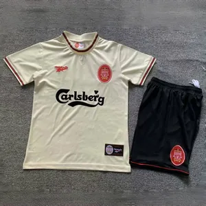 96-97 Liverpool Away Retro Kid Kits Youth Apparels Football AAAAJersey 16-28