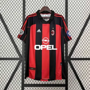00-01 AC Milan Home Retro Kit Vintage Shirt Best Wholesale Yupoo