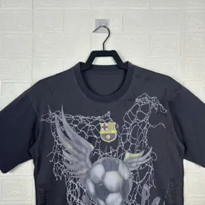 2025 New Barcelona Travis Commemorative Edition Loose Short Sleeve Casual T-Shirt 1
