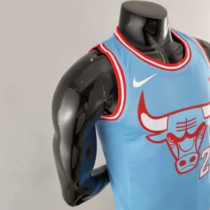 Chicago Bulls JORDAN#23 Blue NBA Jersey 5