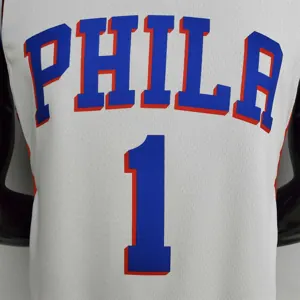 76ers Harden #1 V-Neck White 8