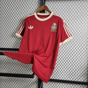 85-86 Retro Mexico Red S-XXL Cheap Soccer Jerseys 2