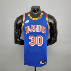 75th Anniversary Curry #30 Warriors Retro Blue