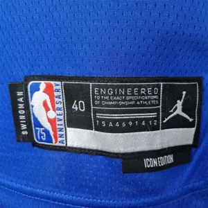75th Anniversary Randle #30 New York Knicks Jordan Limited Blue NBA Jersey 5