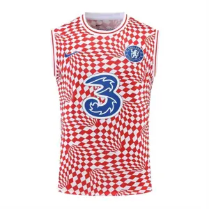 22-23 Chelsea vest training suit kit red and white 15