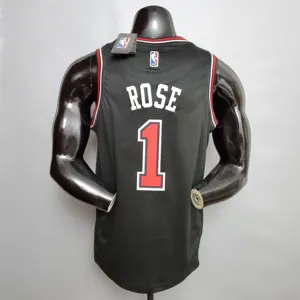 ROSE #1 Chicago Bulls black 4