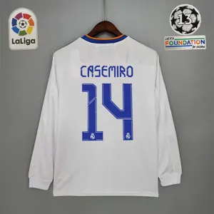 21-22 Real Madrid home long sleeve 7