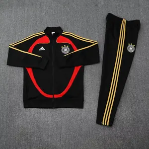 25-26 Germany Black Football Tracksuit Long Jacket Suits 2