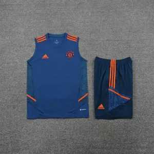 22-23 Manchester United vest training suit kit navy blue 23