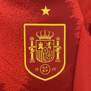 2024 Spain Home Kid Kits Children Sets Football AAAAJersey Yupoo 5