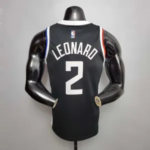 New LEONAR0#2 Los Angeles Clippers Black 3
