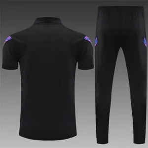 Barcelona Polo black purple-logo 14