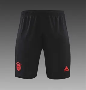 22-23 Bayern Munich training suit short sleeve kit red black 13