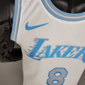 New Lakers Bryant #8 Crew Neck Retro Limited Edition White 5