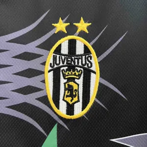 01-02 Juventus Goalkeeper Retro Kit Black Vintage Shirt Football AAAAJersey Supplier S-2XL 6