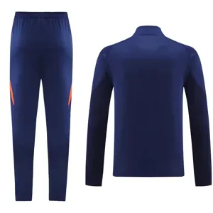 2024 Spain Long Sleeve Kits Navy Jacket Suits Soccer Jerseys Yupoo 1