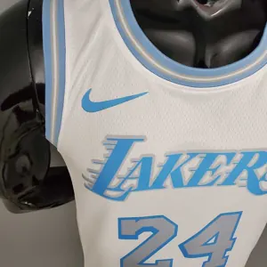 New Lakers Bryant #24 Crew Neck Retro Limited Edition White 5