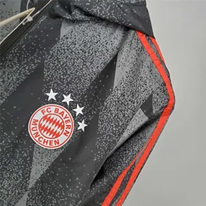 21-22 Bayern Munich Black Pattern Windbreaker 1