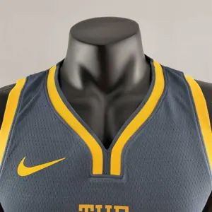 2018 Curry#30 Golden State Warriors Grey NBA Jersey 1