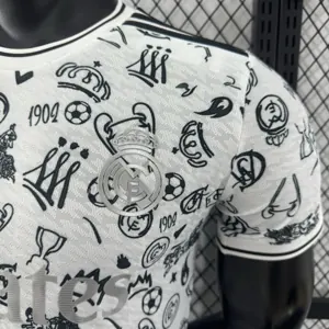 25-26 Real Madrid White Silver Special Edition Kit Player Version Soccer AAAAJersey Supplier Yu 3