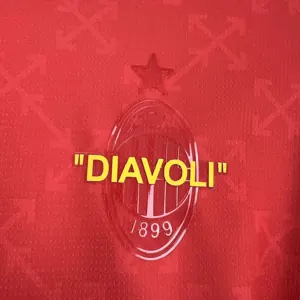 24-25 AC Milan Fourth Red Shirt Football Apparels Soccer AAAAJersey Yupoo 1