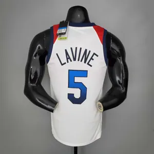 2021 Olympic Games LAVIINE#5 USA Team USA White Red 6