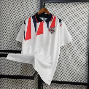 1992 England Home Retro Kit Vintage Shirt Football AAAAJersey Supplier 3