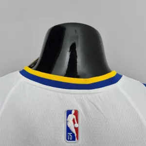 75th Anniversary Toscano#95 Golden State Warriors Mexico Exclusive White NBA Jersey 9