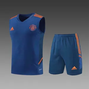 22-23 Manchester United vest training suit kit navy blue 22