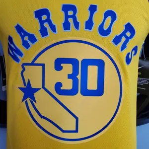 Retro version CURRY#30 Golden State Warriors yellow 5
