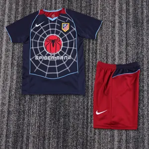 04-05 Atletico Madrid Away Retro Kid Kits Youth Apparels Soccer AAAAJersey Yupoo