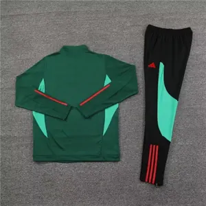 23-24 Manchester United Long Sleeve Tracksuit Green Training Suits Jersey Supplier Yupoo 2