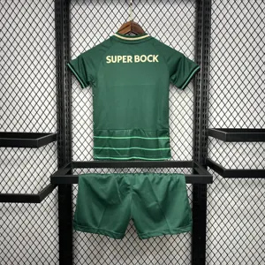 24-25 Sporting CP Away Kid Kits Youth Apparels AAAAJersey Wholesale Yupoo 4