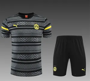 22-23 Dortmund Training Suit Short Sleeve Kit Grey 17