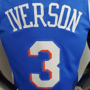 Iverson #3 Detroit Pistons blue 8