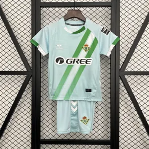 25-26 Real Betis Home Kid Kits Youth Apparels Football AAAAJersey Supply Yupoo