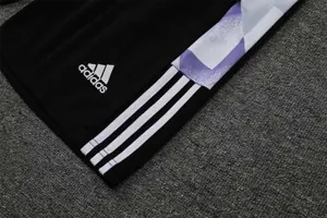 22-23 Real Madrid training suit short sleeve kit white and blue colorblock 15